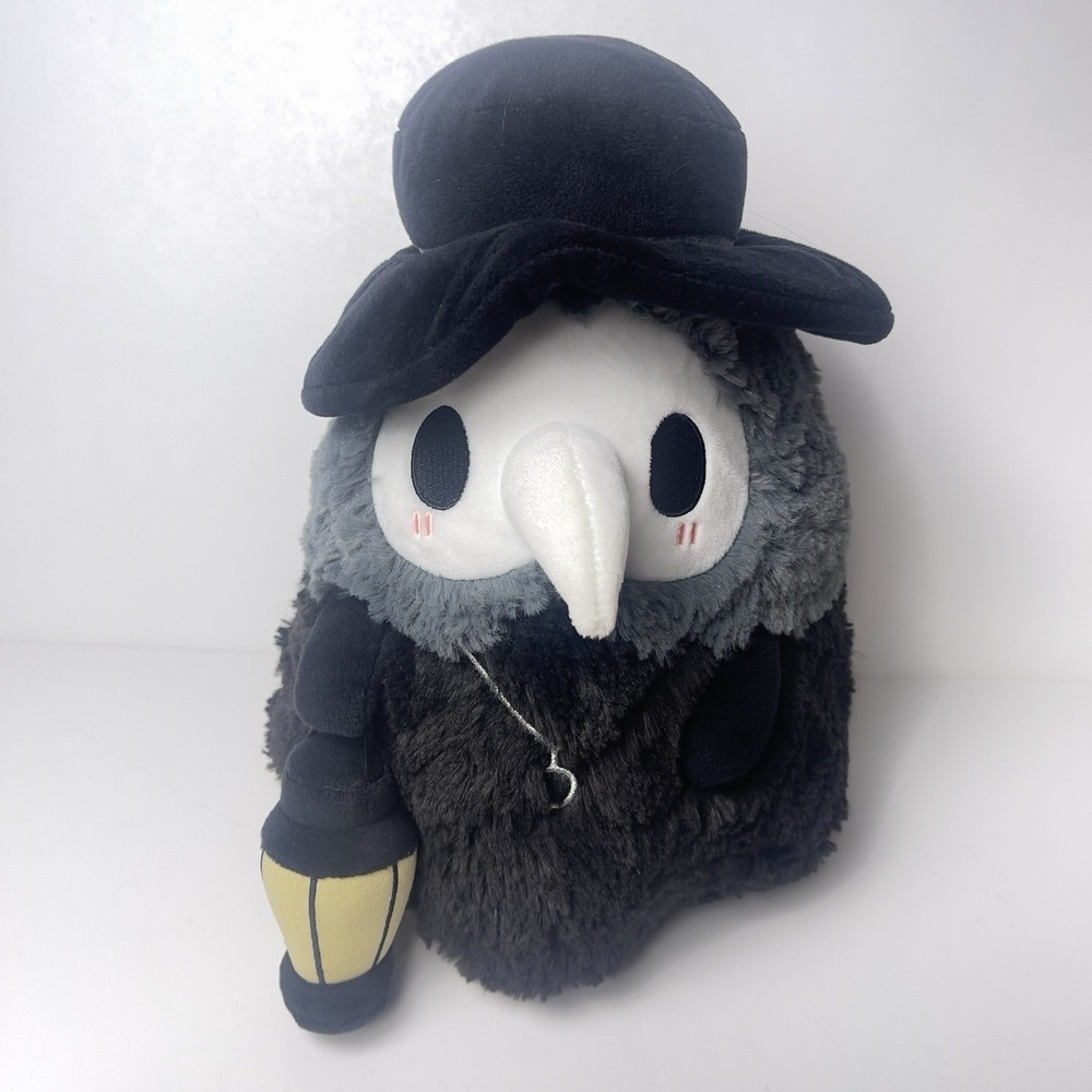 Squishable Plague Doctor Bird 11 in Plush Toy- Black and‎ Grey with Lantern